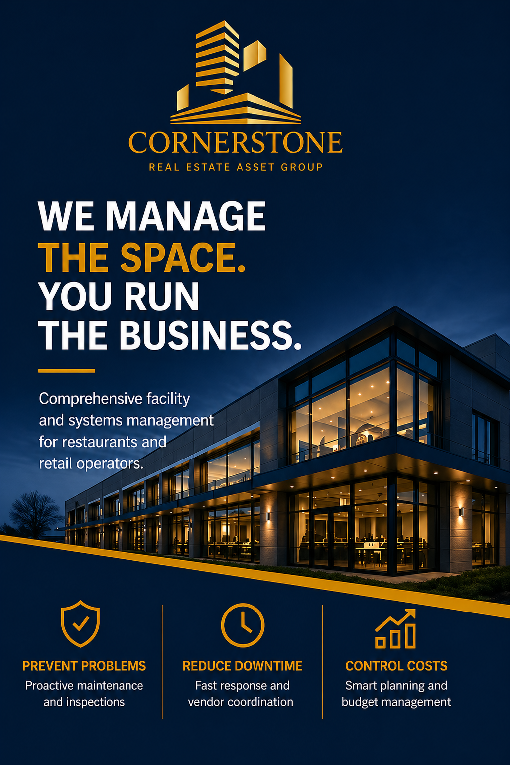 We Handle the Facility, So You Can Focus on Growing the Business